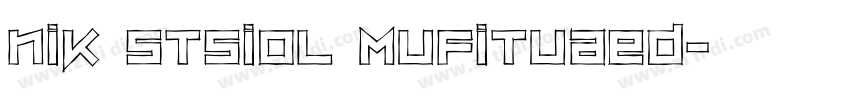 nik stsiol mufituaed字体转换